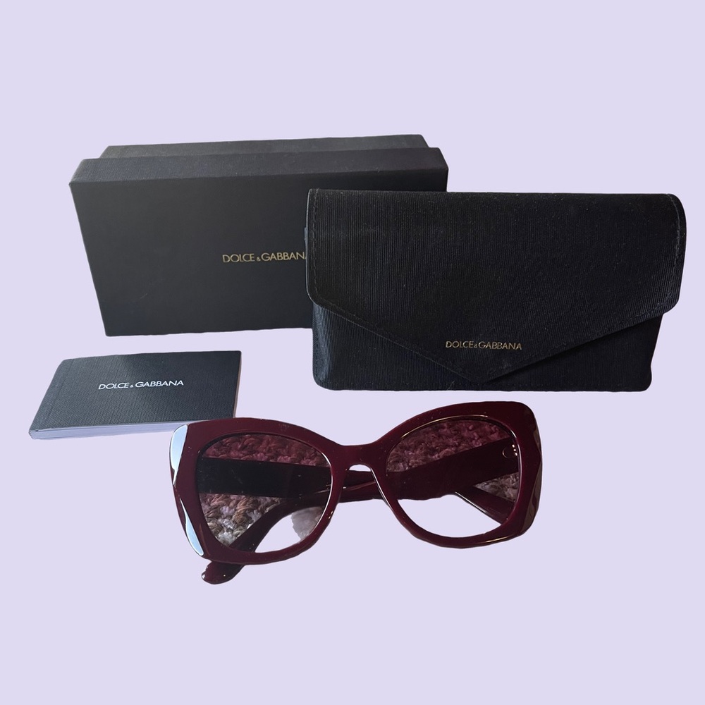 Dolce & Gabbana Women's Burgundy Sunglasses